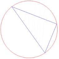 triángulo inscrito