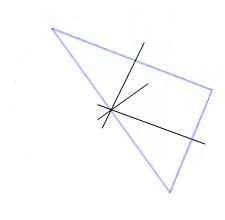triángulo inscrito