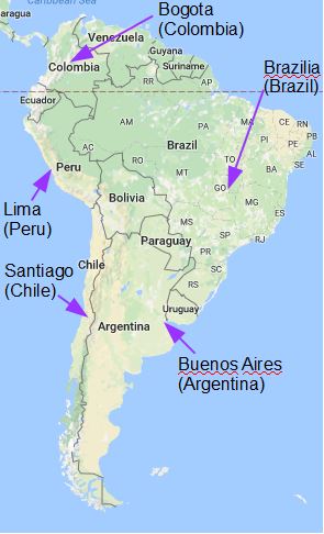 principales ciudades de américa