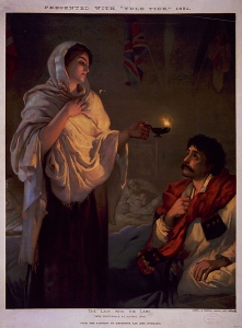 La mujer con la lámpara