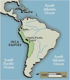 Mapa del Imperio Inca