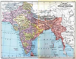 Mapa, de, india