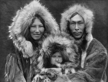 Familia Inuit de Alaska en 1929