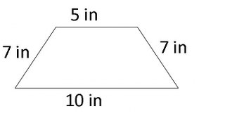 Ejemplo de trapezoide isósceles