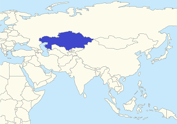 Mapa de Kazajstán