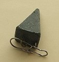 Un peso de plomo para pesca con plomo