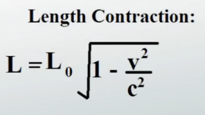 Fórmula de contracción de longitud