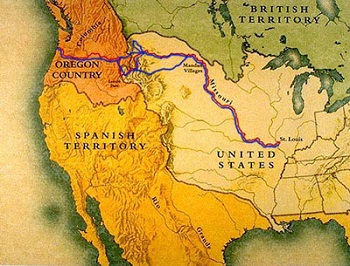 Mapa de Lewis y Clark