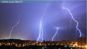 El aligeramiento es electricidad estática