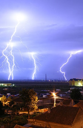 El rayo como fuente de rayos gamma.