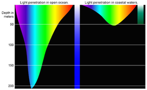 Penetração de onda de luz