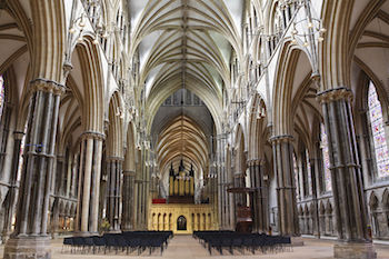 Foto del interior de la Catedral de Lincoln