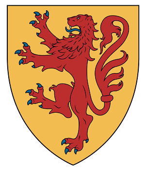 Escudo con un león
