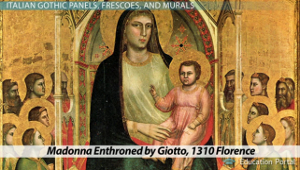 Madonna entronizó a Giotto