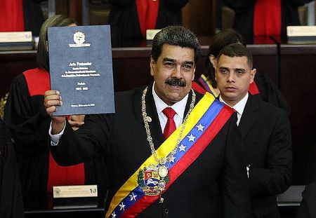 Una foto de Nicolás Maduro, presidente de Venezuela