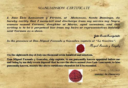 Contrato de manumisión