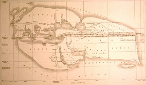 Un mapa basado en su geografía