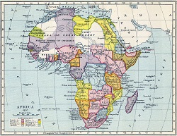 Mapa colonial de África