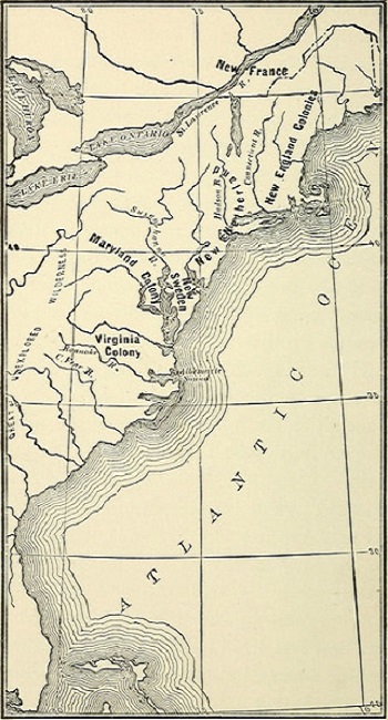 La costa este en el siglo XVII