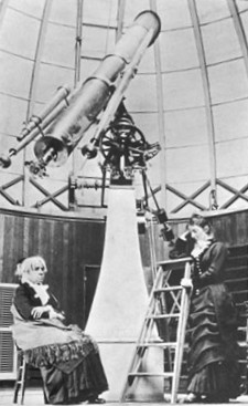 Maria Mitchell en el Observatorio de Vassar College