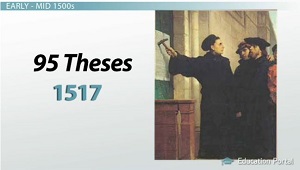 Martin Luther clavando tesis