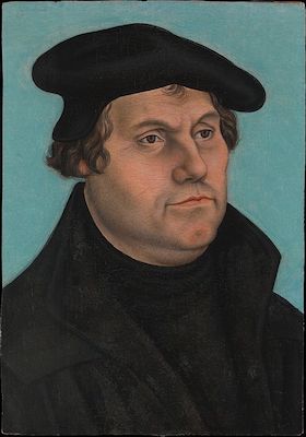 Retrato de Martín Lutero con sombrero negro