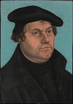 Un cuadro de Martín Lutero pintado por Lucas Cranach el Viejo