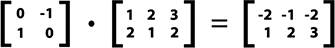 Matrices de cálculo de rotación