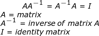 Propiedades de la matriz inversa