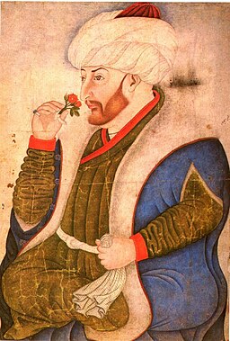 Retrato de Mehmed el Conquistador de finales del siglo XV.