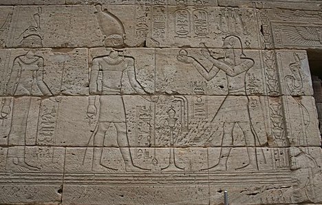 Detalle de tallas en el Templo de Dendur