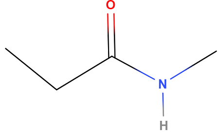 Estructura de la metilpropanamida
