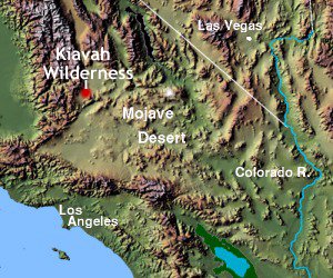 Ubicación del desierto de Mojave