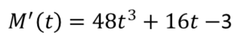 función generadora de momento - primera derivada