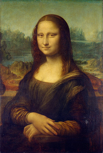 Pintura de estilo renacentista mona lisa por el artista Leonardo Da Vinci