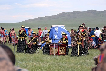 Exhibición cultural de Mongolia