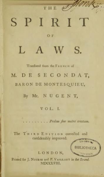http://en.wikisource.org/w/index.php?title=File:Montesquieu_-_The_spirit_of_laws.djvu&page=5