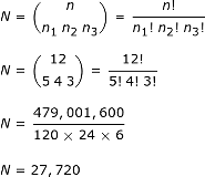 ejemplo2 de coeficiente multinomial
