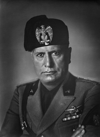 Benito Mussolini, el líder fascista de Italia
