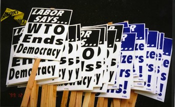 Protesta de la OMC