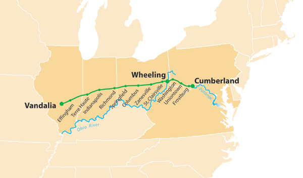 Imagen del mapa de carreteras nacional