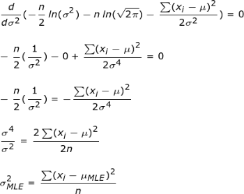 MLE de sigma al cuadrado