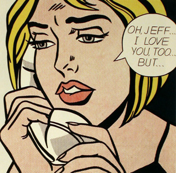 Oh, Jeff & hellip; Yo también te amo & hellip; Pero & hellip; de Roy Lichtenstein (1964)