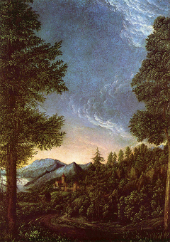 Paisaje de Ratisbona de Altdorfer