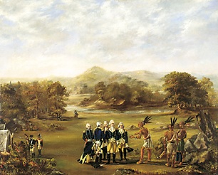 Pintura de 1795 del Tratado de Greenville
