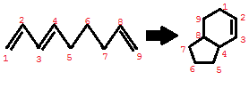 Pentágono forma con intramolecular