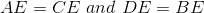 Las diagonales se bisecan entre sí