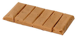 barra de chocolate rectangular