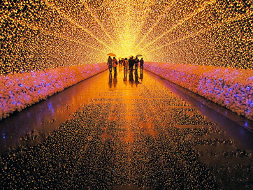 Arte japonés usando la luz como medio