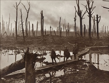 Foto de la devastación de la Primera Guerra Mundial